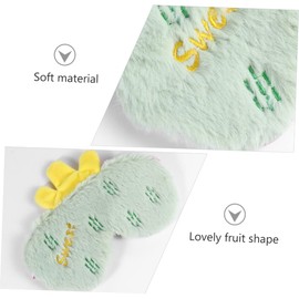 Ipetboom 1 PC Plush Sleep Eyeshade Cartoon Fruit Design Breathable Blindfold for Home Travel Yoga and Office Use present for Friends and Family Soft Shading Sleep Mask