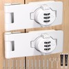 Bifold Door Lock - 2 Pack White Sliding Closet Locks