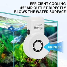 Aquarium Cooler Fan | Water Chiller Fan for Aquarium,Quiet Chilling Tools with 2 Speed Modes for Coral Shrimp Tropical Sea Creatures