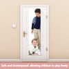 Unbreakable Full Length Wall Mirror,The Door Mirror,4Pack 13.5''x12'',Acrylic Mirror Kids,Shatterproof