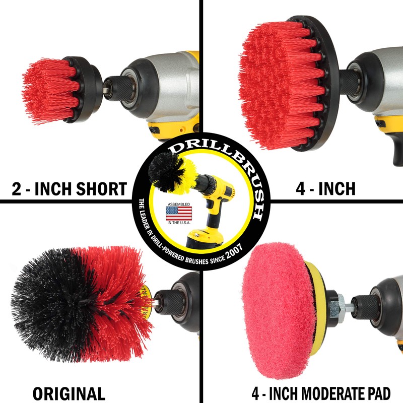 Drillbrush - Drill Brush Kit - Rotary Drill Brush Cordless
