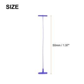 MECCANIXITY 5000Pcs Standard Tagging Gun Fasteners,2 Inch Purple Garment Tags Label Gun Plastic Refills, Fabric Tag Attachments Gun Barbs for Clothing