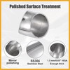 Partuto 2pcs OD 2.5" 45 Degree Stainless Steel Bend Tube