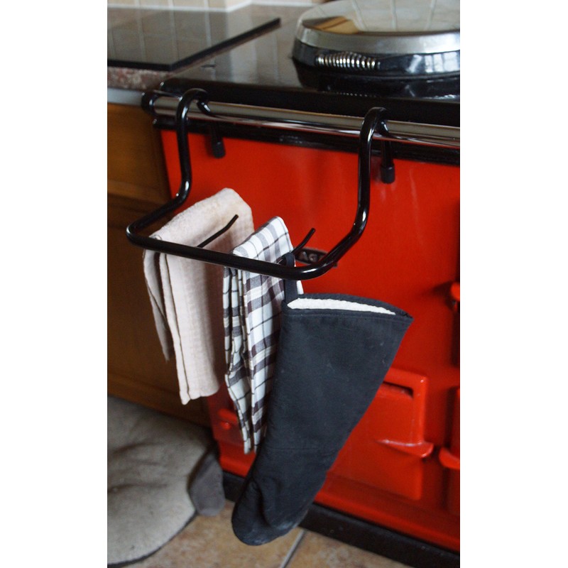 Futuris - AGA/Range Oven Mini Tea Towel Holder/Dryer - Black