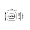 RM 72 EXC Wall Rosette for Channel Air Conditioning Brown