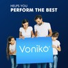 Voniko 9V Lithium Battery 2-Pack, 10-Year Shelf Life, Long-Lasting Power