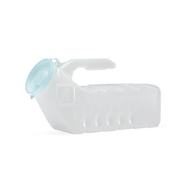 Medline Deluxe Handheld Male Urinal with Glow-in-the-Dark Cover, 32 Ounces, 1 Count