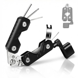 GUITTO Guitar String Winder Cutter, Bridge Pin Puller with 3 Hex Keys 1 Screwdriver, 7-in-1 Guitar Tool for Acoustic Electric Bass Guitars GGT-02