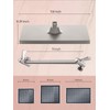 Cobbe Rainfall Shower Head for Bathroom, 11.8 Inch Large Rectangular