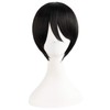 MapofBeauty Equipped With Double Ponytail Hair Accessories Cosplay Wigs (Black)