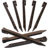 30 PCS Brown Landscape Edging Garden Stakes, 10 Inch Landscaping
