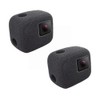 2 Pack Windshield Wind Noise Reduction Foam Sponge Cover Windproof