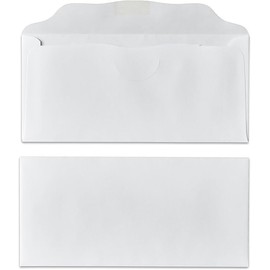 Blank White Multi-Purpose Envelope | Church Collection Envelope | (Box of 100) | 6 5/16" x 3 "