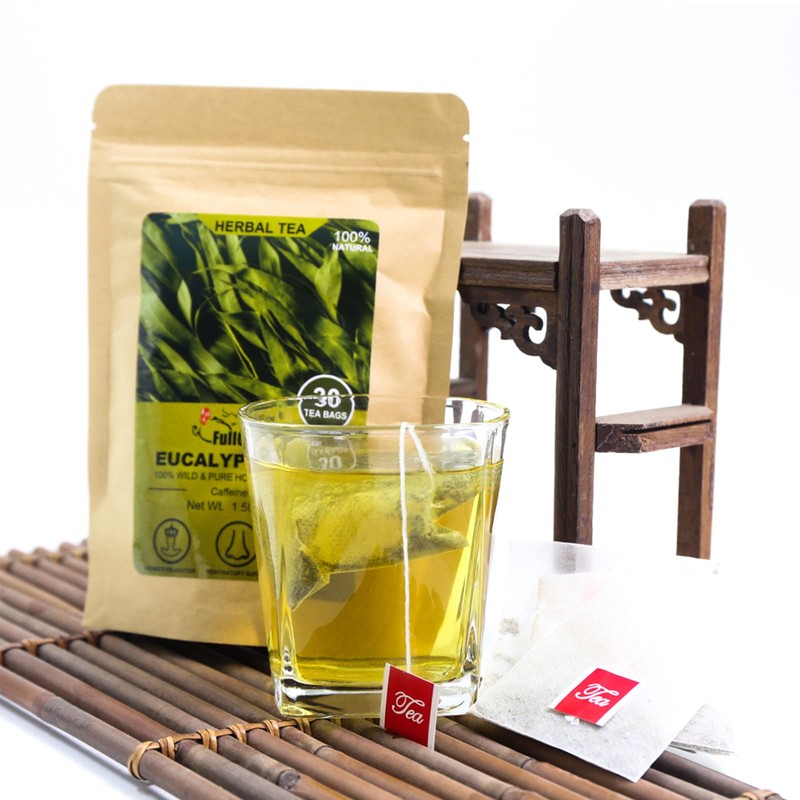 FullChea - Natural Eucalyptus Tea Bag 30 Teabags, 1.5g/bag -