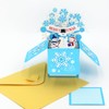 Fassory 3D Christmas Card with Envelope, Merry Christmas Pop Up