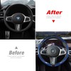 Car Steering Wheel Cover Set Bright Carbon Fiber Wrap Non-Slip