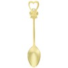 Nagao Ribbon Heart Coffee Spoon, Gold, 5 + 1 Bottle,
