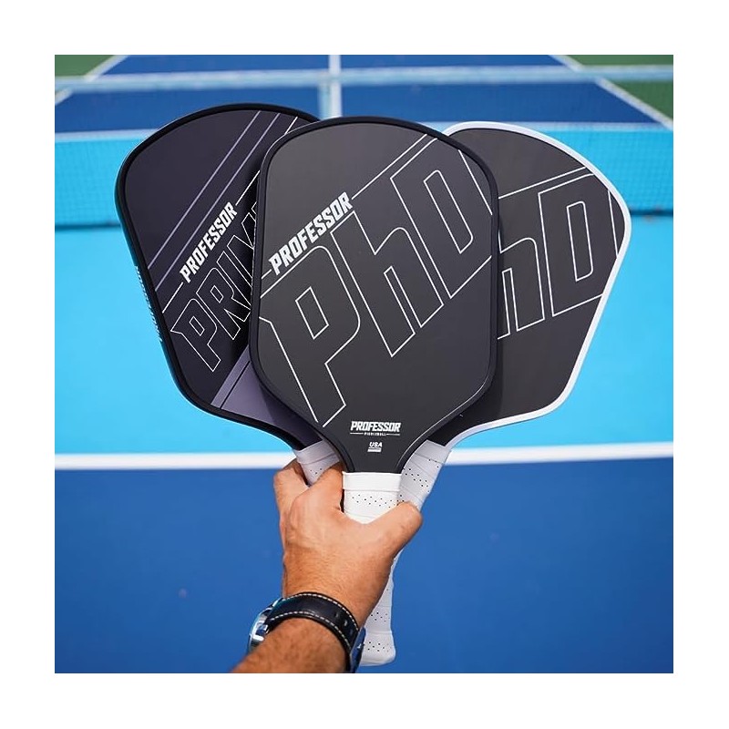 Professor PhD T700 Raw Carbon Fiber Premium Pickleball Paddle Racket