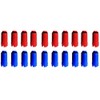 10 Pairs of Construction Plugs 1/2 Inch Blue/Red Plastic Thread