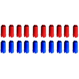10 Pairs of Construction Plugs 1/2 Inch Blue/Red Plastic Thread Sealing Test