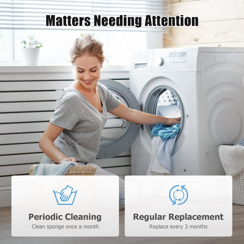 Tumble Dryer Sponge Filter for Hoover Candy 4 Pack, Ancable
