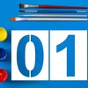 Sporgo 30 cm di grandi numeri: 10 stencil a combinazione