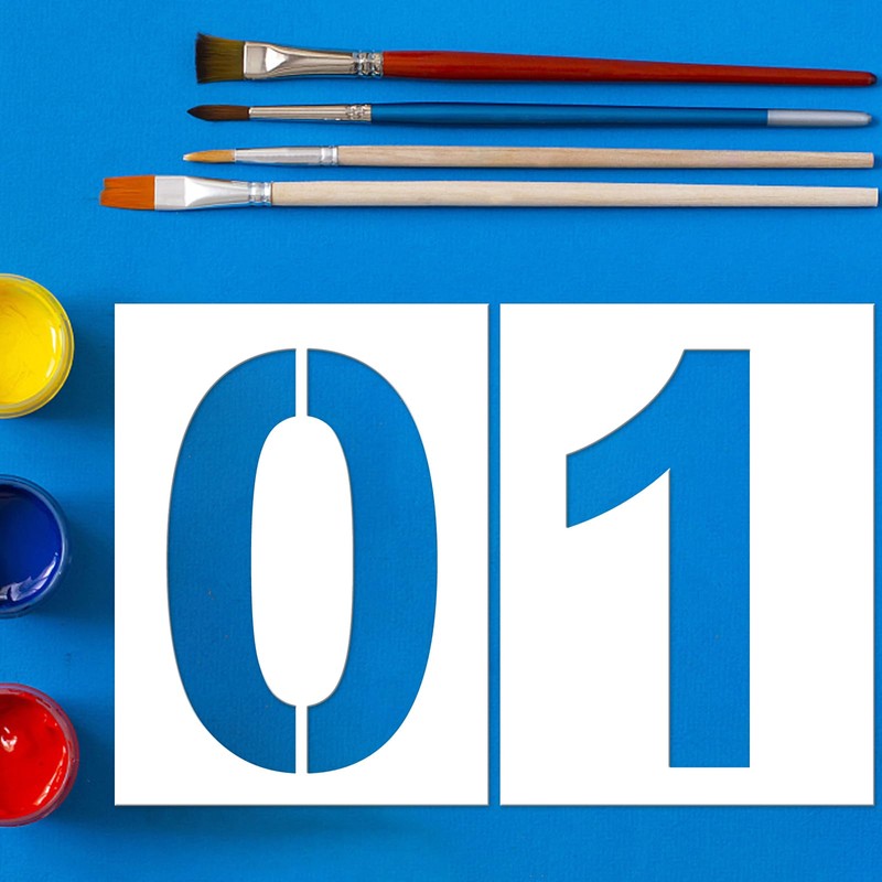 Sporgo 30 cm di grandi numeri: 10 stencil a combinazione