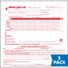 Mid-Size Driver Daily Log 5-pk. w/Simplified Driver Vehicle Inspection Report