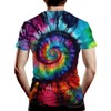 TiwBski Novelty Tie Dye Style T-Shirts for Men Spiral Streak