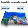 XCNO Aquarium Background Poster Fish Tank Wallpaper, Double-Sided, 16"x 33"