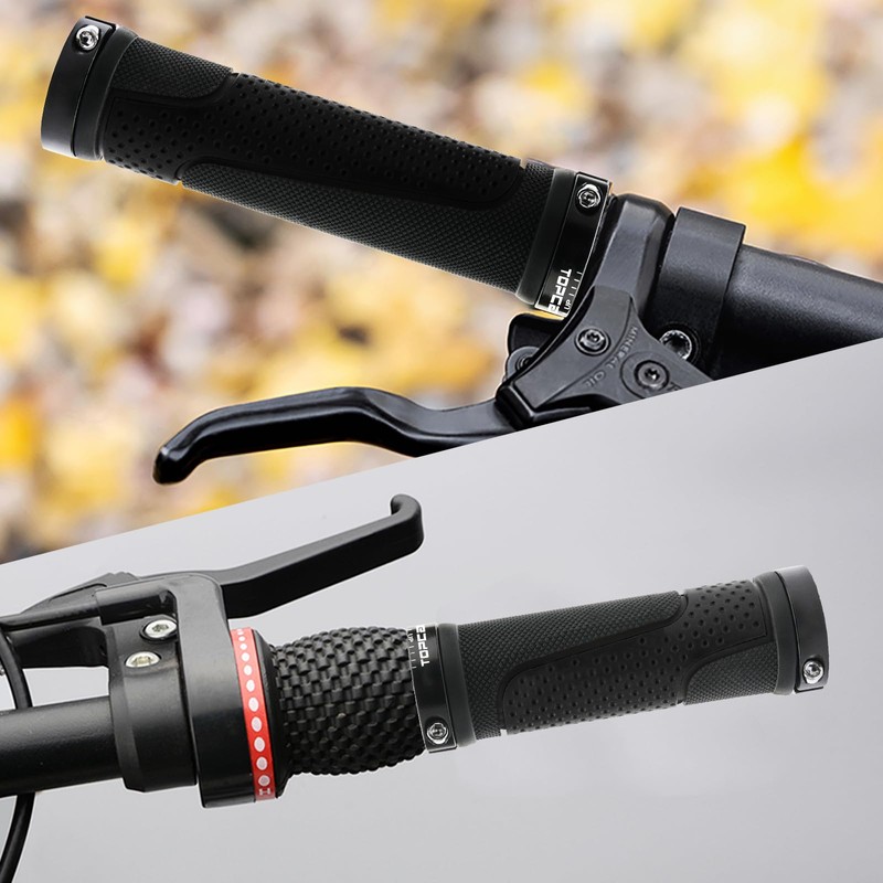 TOPCABIN Bike Grips Short Mini Bicycle Handlebar Grips Fit Many