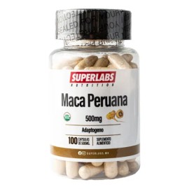 Superlabs Nutrition Maca Peruana 500mg 100 Capsulas Sabor Sin Sabor