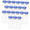 PACKOVE 20Pcs Glass Vials with Caps Durable Storage Bottles for