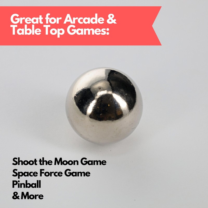 Replacement Steel Ball - Shoot The Moon & Pinball, 1.125