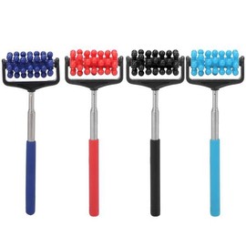 조정 가능한 백 롤러 텔레스코픽 마사지 등 근육 헤드 암 스크래치 스틱 [04 black] Adjustable Back Roller Telescopic Massage Muscle Head Arm Scratch Stick [04 black]