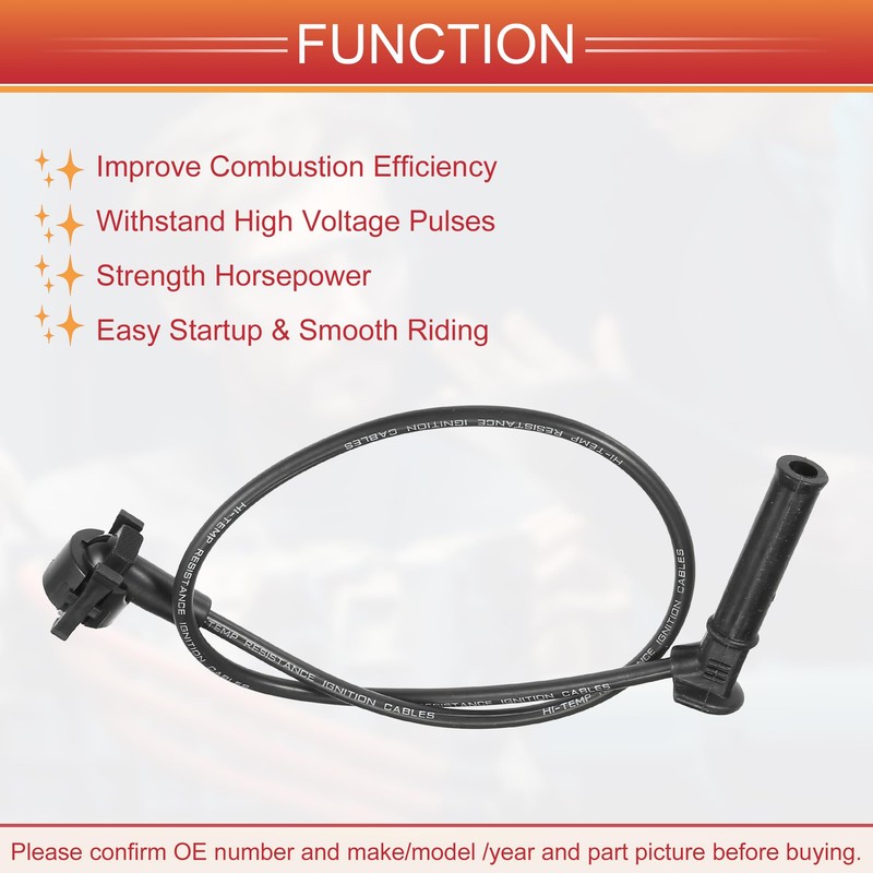 ACROPIX Car Spark Plug Coil Wire Ignition Coil Harness Cable
