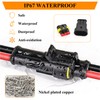 808Pcs 50 Sets Waterproof Automotive Electrical Wire Connectors with Ratcheting