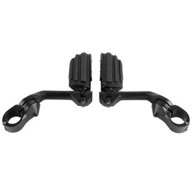 TCMT Adjustable Highway 1-1/4" 3.2CM Foot Peg Footrest Fits For Harley Touring Road King Street Glide Road Glide Electra Glide Softail Sportster Dyna with 1.25" Engine Guards