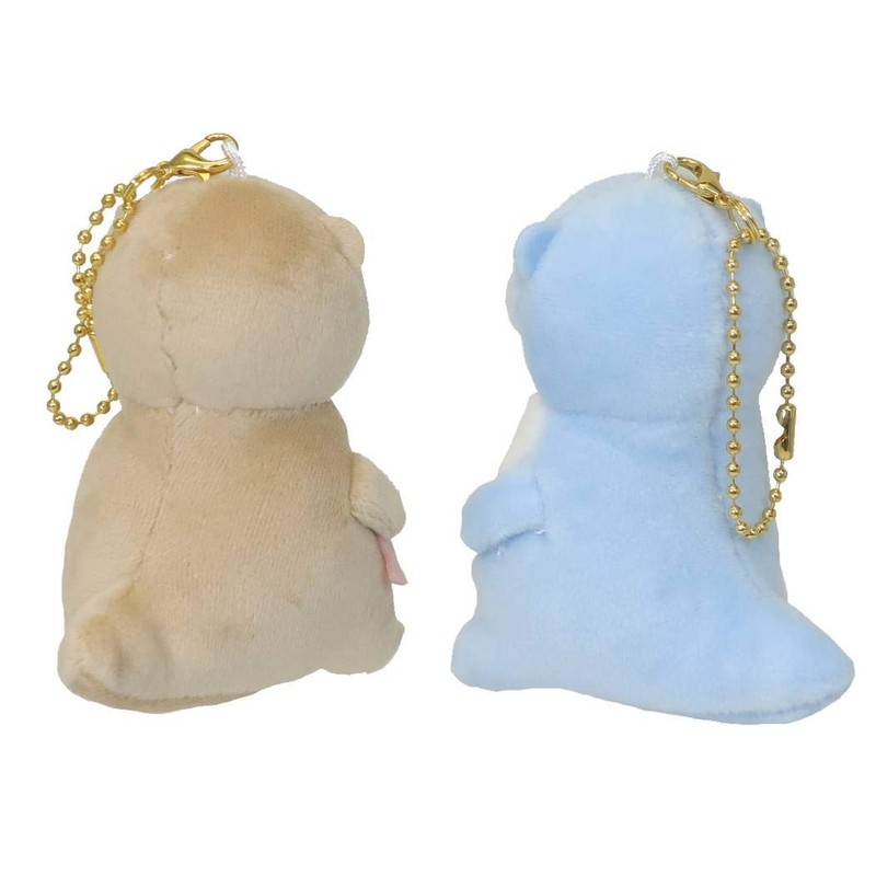 [Mascot Key Chain] Pair Plush Ball Chain, Set of 2,
