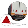 Gatuida 10pcs Reflective Triangle Warning Sign for Trucks Emergency Safety