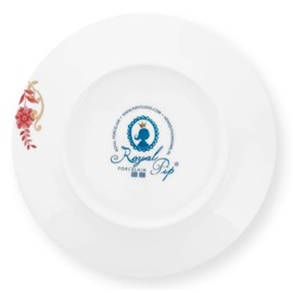 Pip Studio Royal Stripes 51001345 Breakfast Plate Dark Pink 21 cm (Pack of 1)