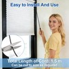 Bathroom Light Pull Cord Handle, 1.5m Braided Nylon Black Pull