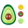 Giant Inflatable Avocado Pool Float, Raft Outdoor Swimming Pool Inflatable Float .Fun Pool Floaties, Swim Party Toy, Summer Pool Raft with (3 Drink Holders)
