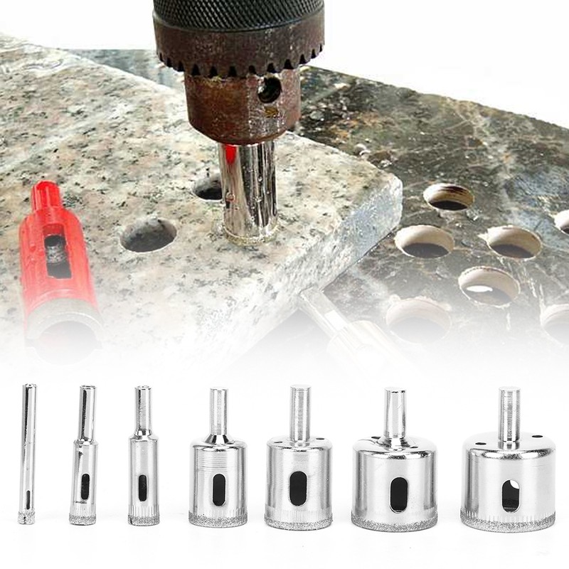 10PCs Diamond Hole Saw Bit Set High Speed Steel Hand