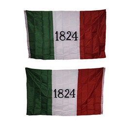 3x5 1824 Alamo Historical 2 Faced Double Sided 2-ply Polyester Flag House Banner Double Stitched Fade Resistant Premium Quality