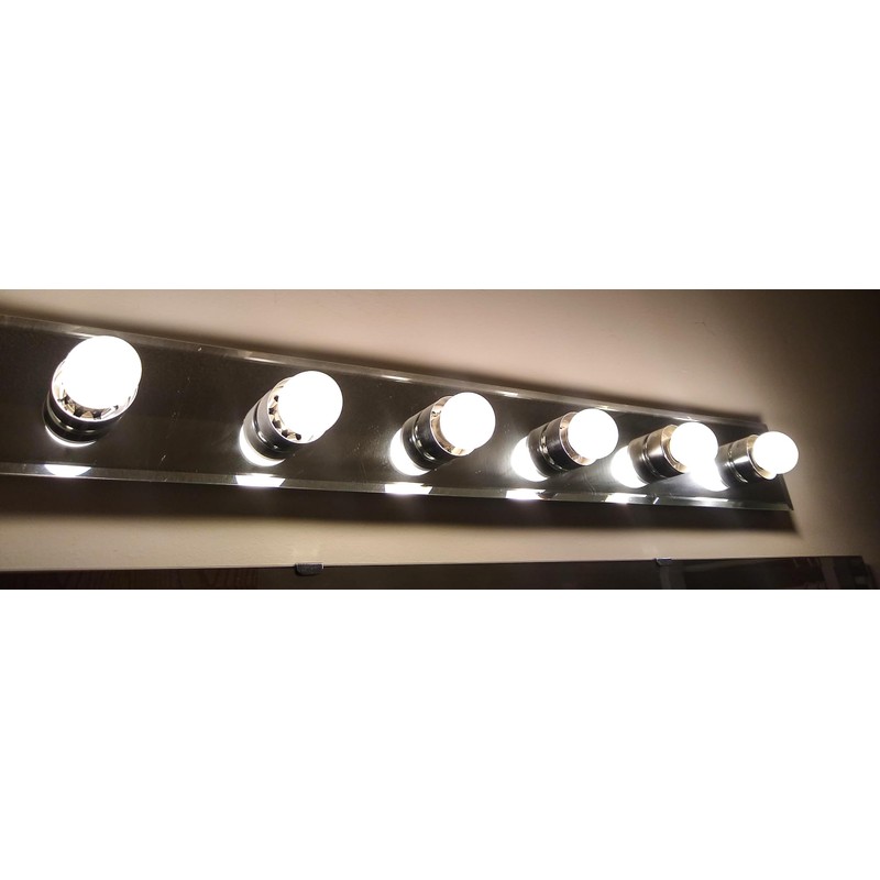 HOMOSUM Dimmable G16.5 Frosted Edison Bulb,6W E26 LED Bulb Equivalent