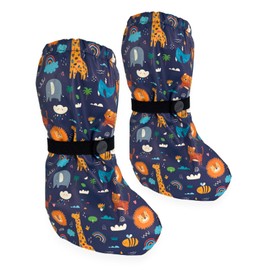 HECKBO Baby rain Booties Without Fleece rain Shoe Covers - Jungle - 18-24 Months - Overshoes Crawling Shoes