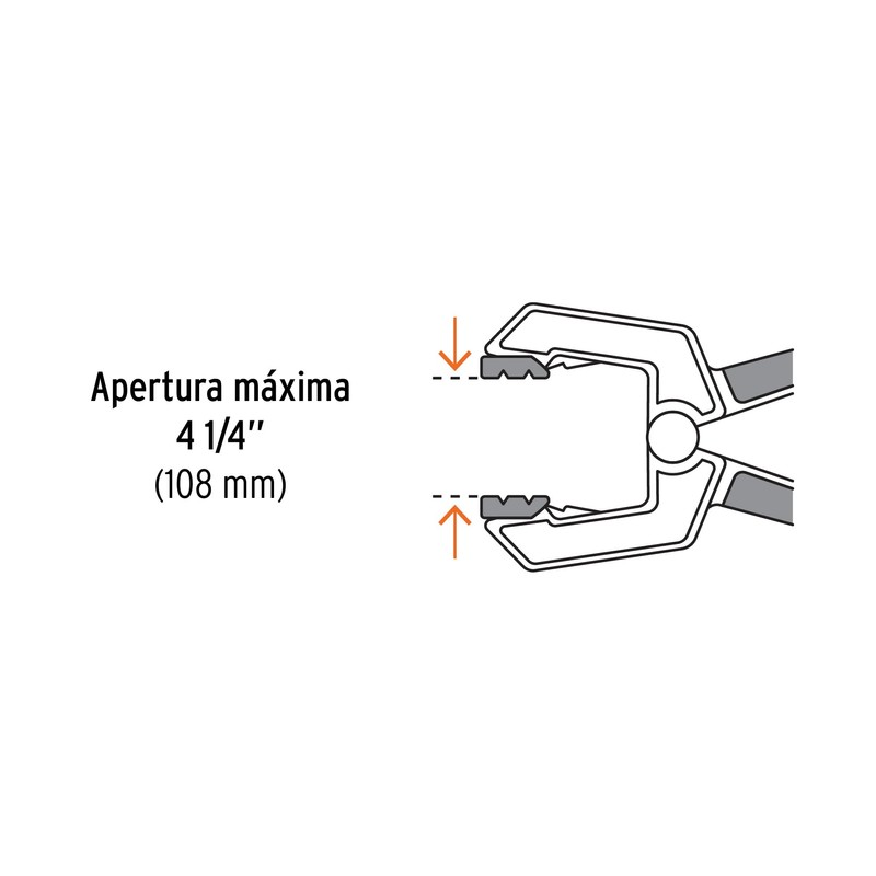 Truper PRE-8, Prensa de resorte 8", cuerpo de nylon