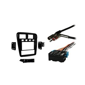 Harmony Audio HA-701858 Compatible with Chevy Camaro 1997-2002 Aftermarket Radio Harness Adapter, MET14-99-3311B Double DIN Radio Bracket and HA-40GM10 Aftermarket Antenna Adapter