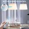 Rechargeable Battery Night Light Bulb: 3000mAh LED Bulb with Remote